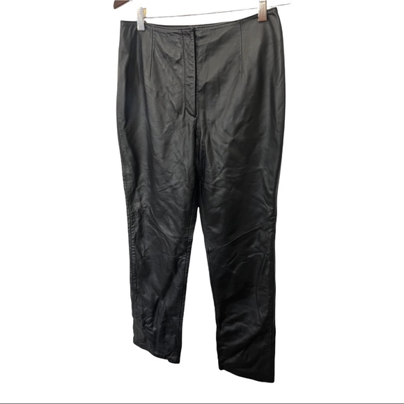 REVUE BLACK 100% LAMBS LEATHER LINED DRESS PANTS SIZE 6 - Picture 3 of 14